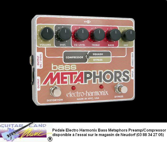 Pedale Electro Harmonix Bass Metaphors Preamp/Compressor